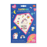 Legami TATTOOS Set van 50 tijdelijke tattoos, Unicorn
