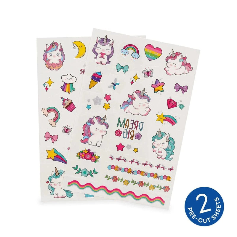 Legami TATTOOS Set van 50 tijdelijke tattoos, Unicorn
