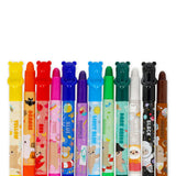 Legami TEDDY FRIENDS Set van 12 Twist-up Wasco's