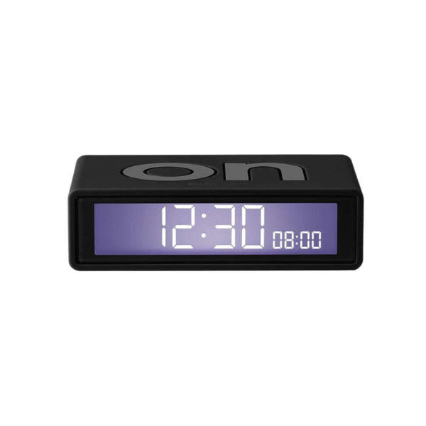 Lexon FLIP+ LCD Alarmklok, Rubber zwart