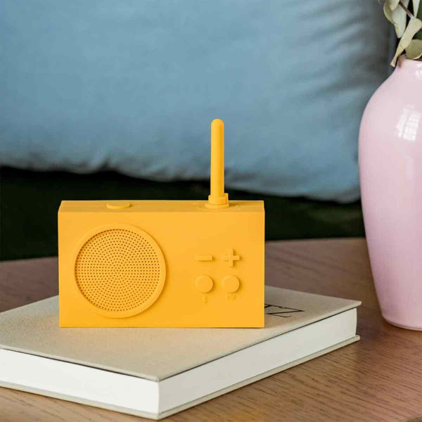 Lexon TYKHO 3 Bluetooth FM Radio, Geel