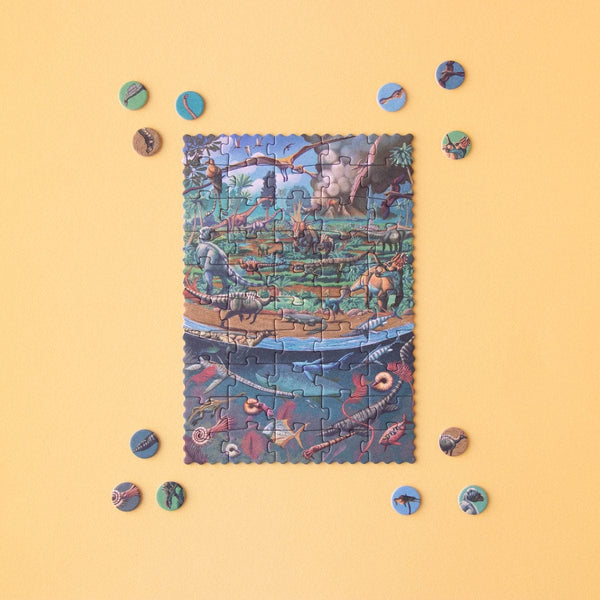 Londji TINY PUZZLE Educatieve kleine puzzel, Dinosaurs