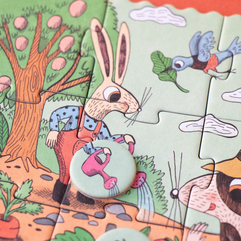 Londji TINY PUZZLE Educatieve kleine puzzel, Garden