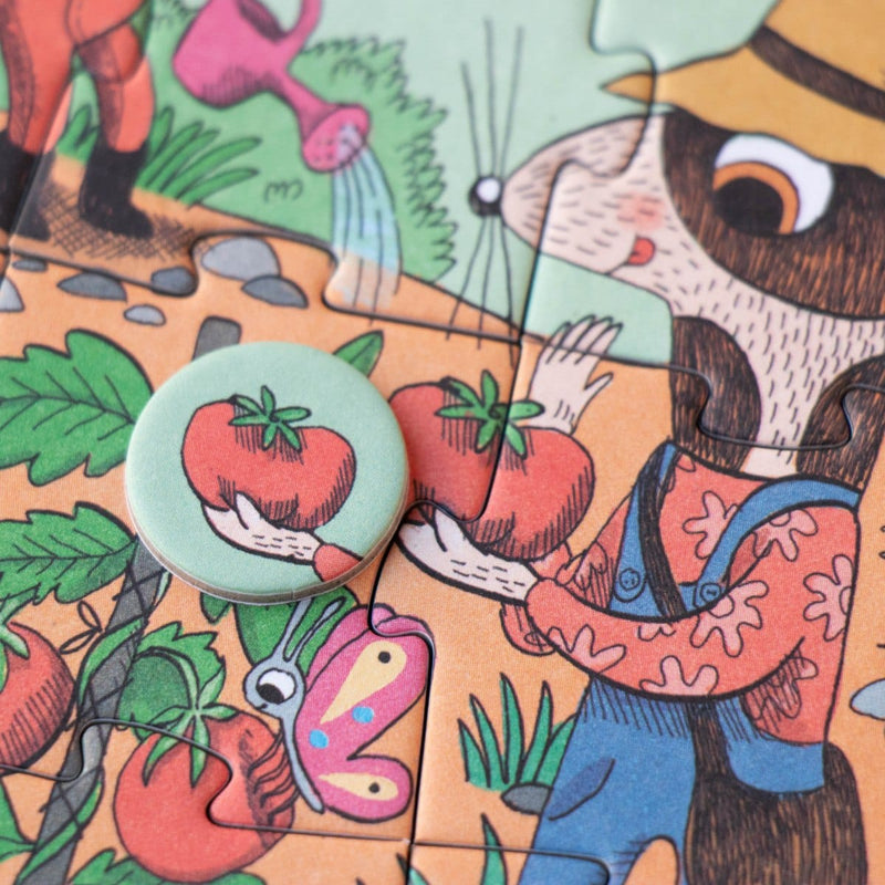 Londji TINY PUZZLE Educatieve kleine puzzel, Garden