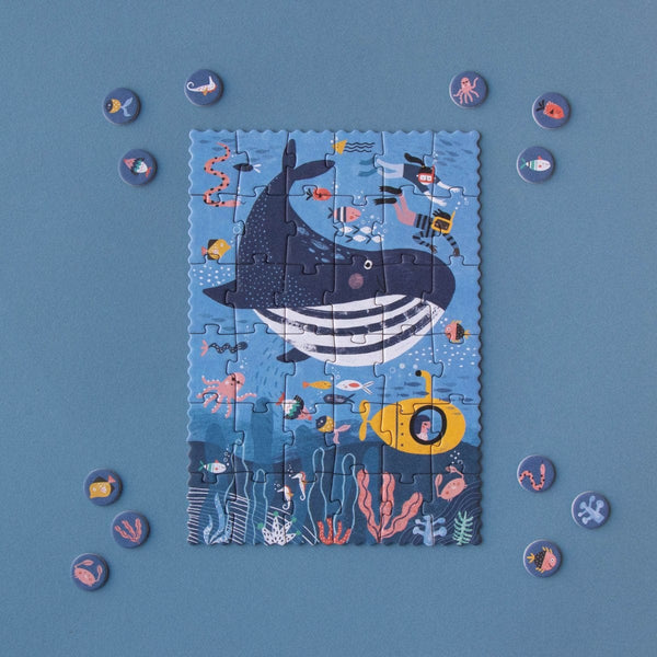 Londji TINY PUZZLE Educatieve kleine puzzel, Ocean
