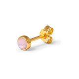 LULU CANDY SHOP BLING Oorbel goud, Crystal Rose Opal - Per stuk