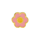 LULU CANDY SHOP Oorbel goud, Anemone Yellow/Pink - Per stuk