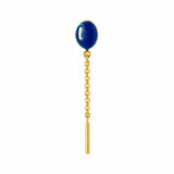 LULU CANDY SHOP Oorbel goud, Balloon Dazzling Blue - Per stuk