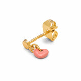 LULU CANDY SHOP Oorbel goud, Love U Burnt Coral - Per stuk