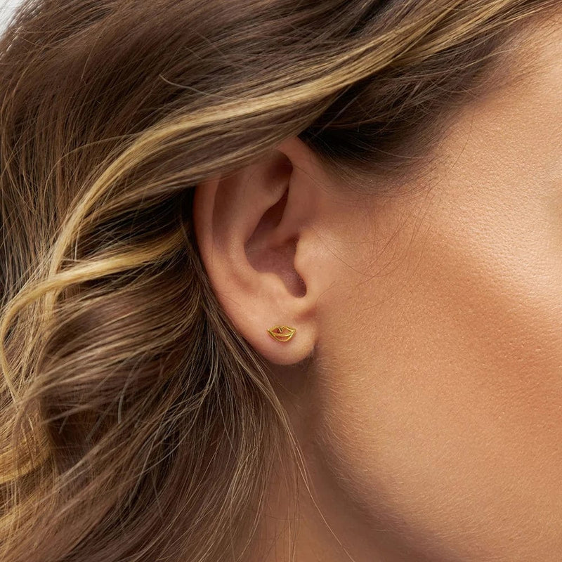 LULU CANDY SHOP Oorbel goud, Secret Gold Shiny - Per stuk