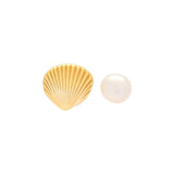 Lulu Copenhagen CANDY SHOP FAMILY Oorbellen goud Schelp & Zoetwaterparel, Sea