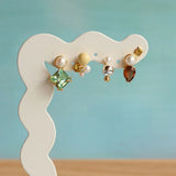 Lulu Copenhagen CANDY SHOP GALA Oorsteker goud, The Drop - Per Stuk