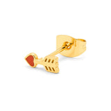 Lulu Copenhagen CANDY SHOP Oorsteker goud, Amor - Per Stuk