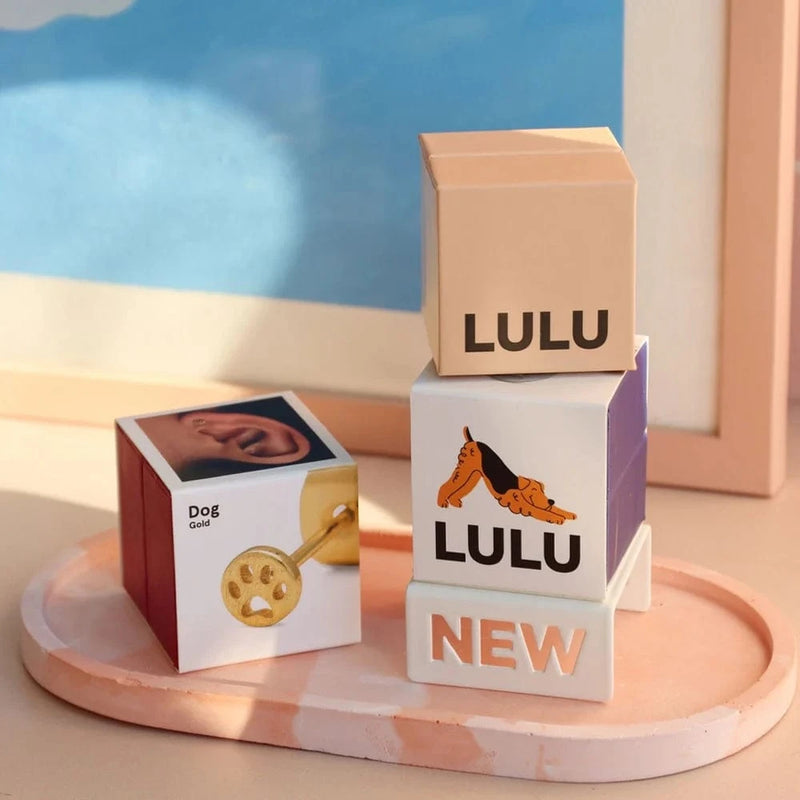 Lulu Copenhagen CANDY SHOP Oorsteker goud, Dog - Per stuk