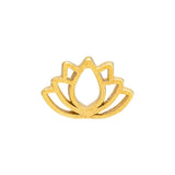 Lulu Copenhagen CANDY SHOP Oorsteker goud, Lotus - Per stuk