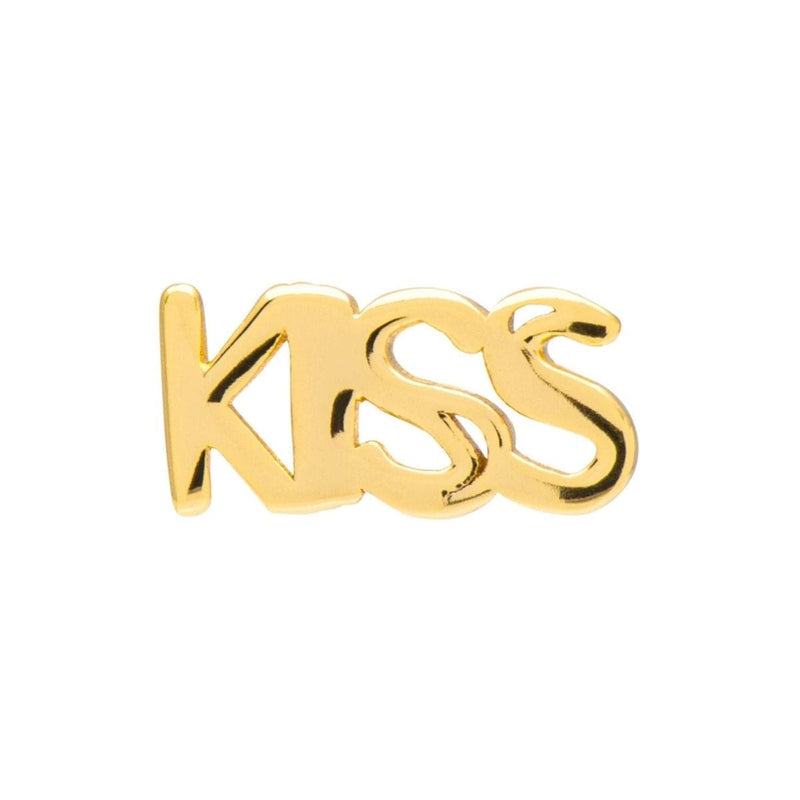 Lulu Copenhagen CANDY SHOP Oorsteker goud, Word Kiss - Per stuk