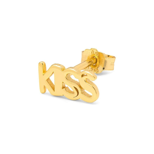 Lulu Copenhagen CANDY SHOP Oorsteker goud, Word Kiss - Per stuk