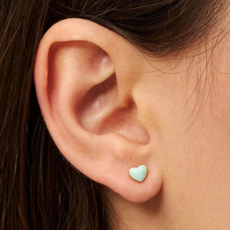 Lulu Copenhagen CANDY SHOP Oorsteker, Love U Mint - Per stuk