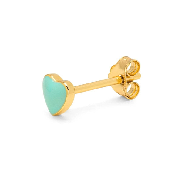 Lulu Copenhagen CANDY SHOP Oorsteker, Love U Mint - Per stuk