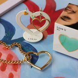 Lulu Copenhagen CANDY SHOP Oorsteker, Love U Mint - Per stuk