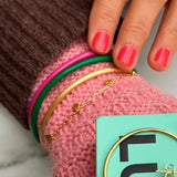 Lulu Copenhagen COLOR BANGLE Gouden Armband, Brushed Gold