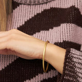 Lulu Copenhagen COLOR BANGLE Gouden Armband, Brushed Gold