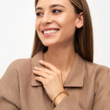 Lulu Copenhagen COLOR BANGLE Gouden Armband, Shiny Gold