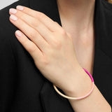Lulu Copenhagen COLOR BANGLE QUATRO Emaille Armband in 4 kleuren, Pink Sunset