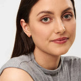 Lulu Copenhagen COLOR HOOP DOT Oorbel goud, Rose & Sunflower - Per stuk