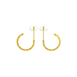 Lulu Copenhagen Confetti Hoops Pair gold plated Light Pink