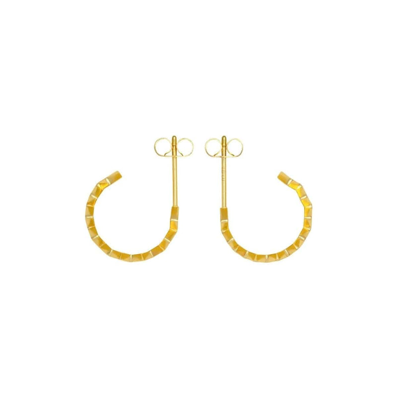 Lulu Copenhagen Confetti Hoops Pair gold plated Light Pink