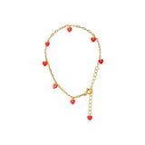 Lulu Copenhagen LOVE U Armbandje goud, Lipstick Red