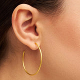 Lulu Copenhagen NON HOOPS LARGE Oorbellen, Goud