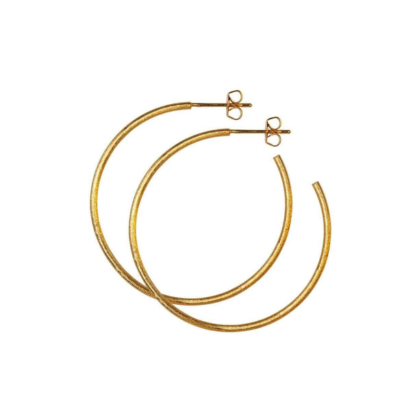 Lulu Copenhagen NON HOOPS LARGE Oorbellen, Goud