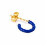 LULU HOOPS Oorbel goud, Dazzling Blue - Per stuk