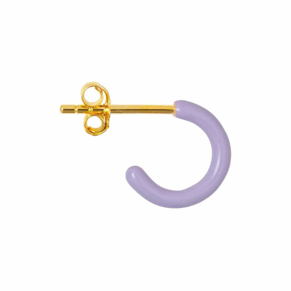LULU HOOPS Oorbel goud, Purple - Per stuk