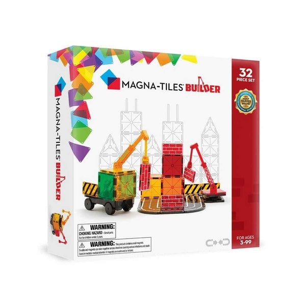Magna Tiles Magnetische Bouwset van 32 stuks, Builder