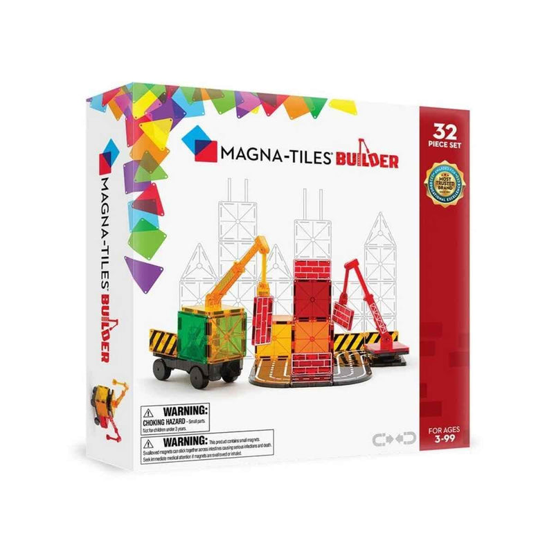 Magna Tiles Magnetische Bouwset van 32 stuks, Builder