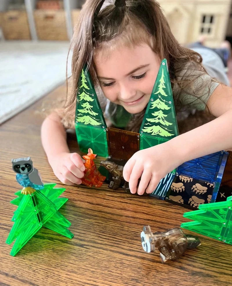 Magna Tiles Magnetische Speelblokken Set van 25 stuks, Forest animals