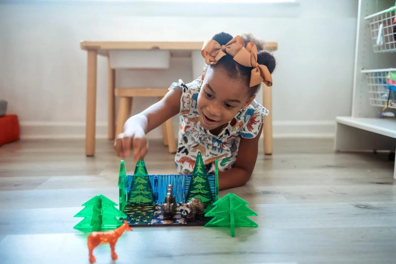 Magna Tiles Magnetische Speelblokken Set van 25 stuks, Forest animals