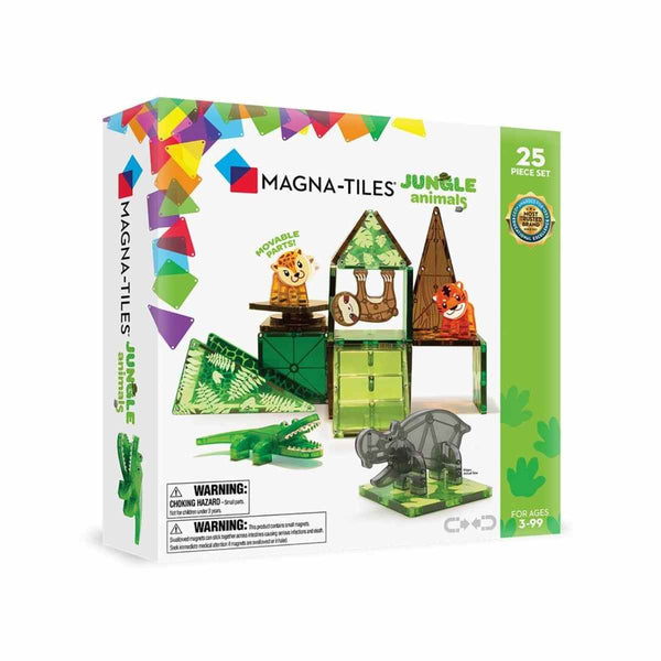 Magna Tiles Magnetische Speelblokken Set van 25 stuks, Jungle animals