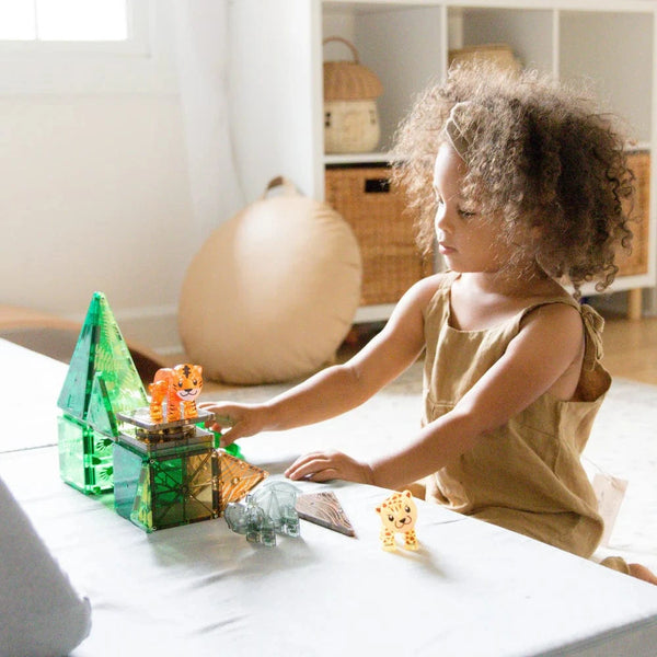 Magna Tiles Magnetische Speelblokken Set van 25 stuks, Jungle animals