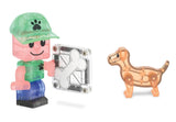 Magna Tiles Magnetische Speelblokken Set van 27 stuks, Puppy Park