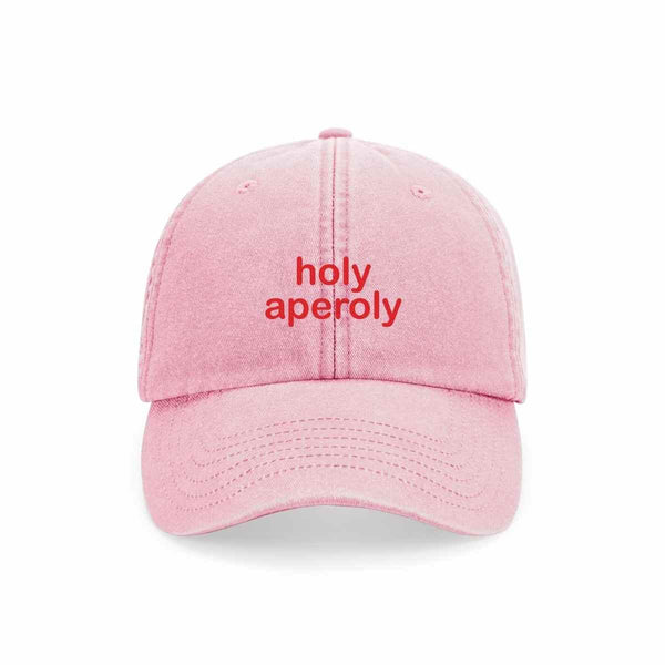 Maksimo DAD CAP Vintage roze Pet met quote, holy aperoly