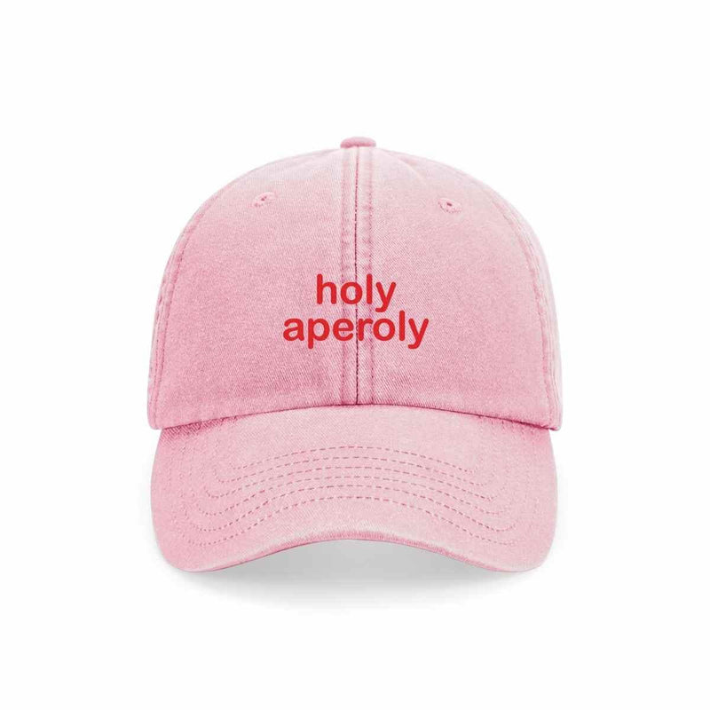 Maksimo DAD CAP Vintage roze Pet met quote, holy aperoly