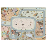 Mats & Joy Zachte Antislip Speelmat met Stallen en Springparcours 130 x 180 cm, Paardenmanege