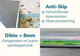 Mats & Joy Zachte Antislip Speelmat met Stallen en Springparcours 130 x 180 cm, Paardenmanege