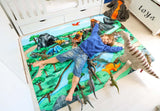 Mats & Joy Zachte Antislip Speelmat met Vulkaan en Waterval 130 x 180 cm, Dino