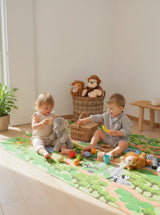 Mats & Joy Zachte Antislip Speelmat met Wilde Dieren 130 x 180 cm, Jungle Safari