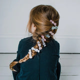 Mimi & Lula Set van 5 alligator haarspeldjes met strikjes, Martha Pastel